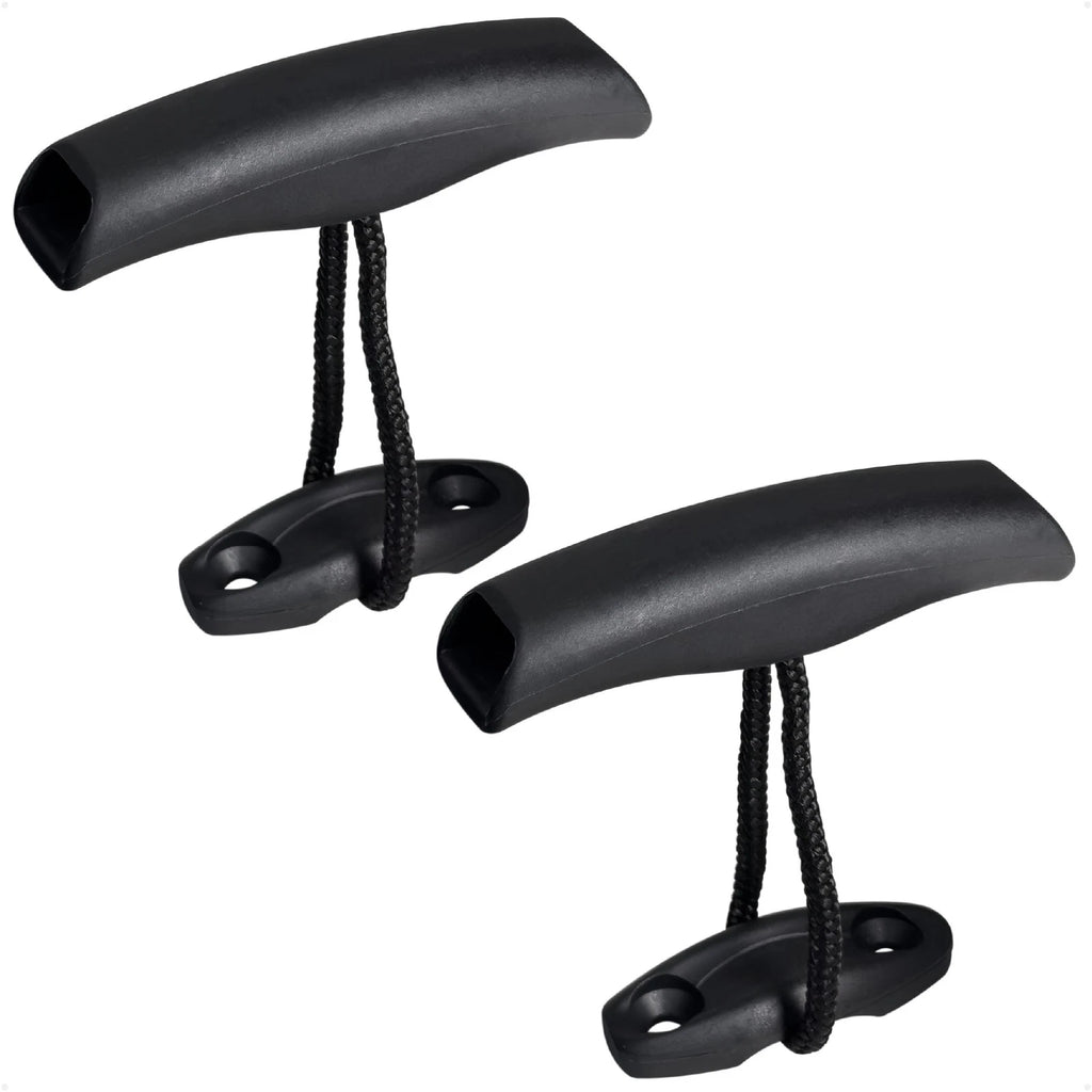 2X Heavy-Duty Kayak Handles with Pad Eye, Black - FO4864