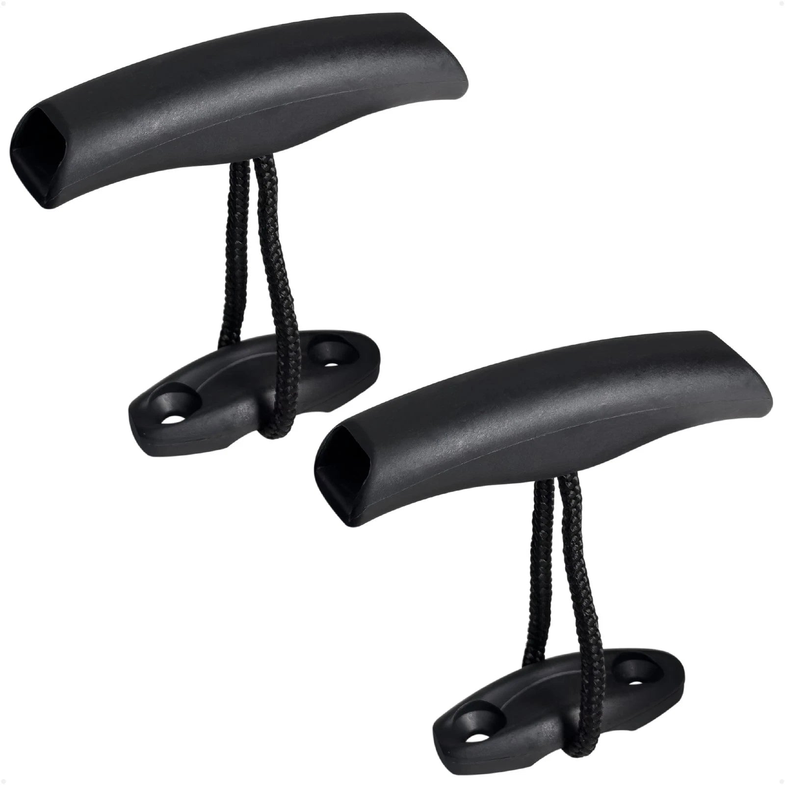2X Heavy-Duty Kayak Handles with Pad Eye, Black - FO4864