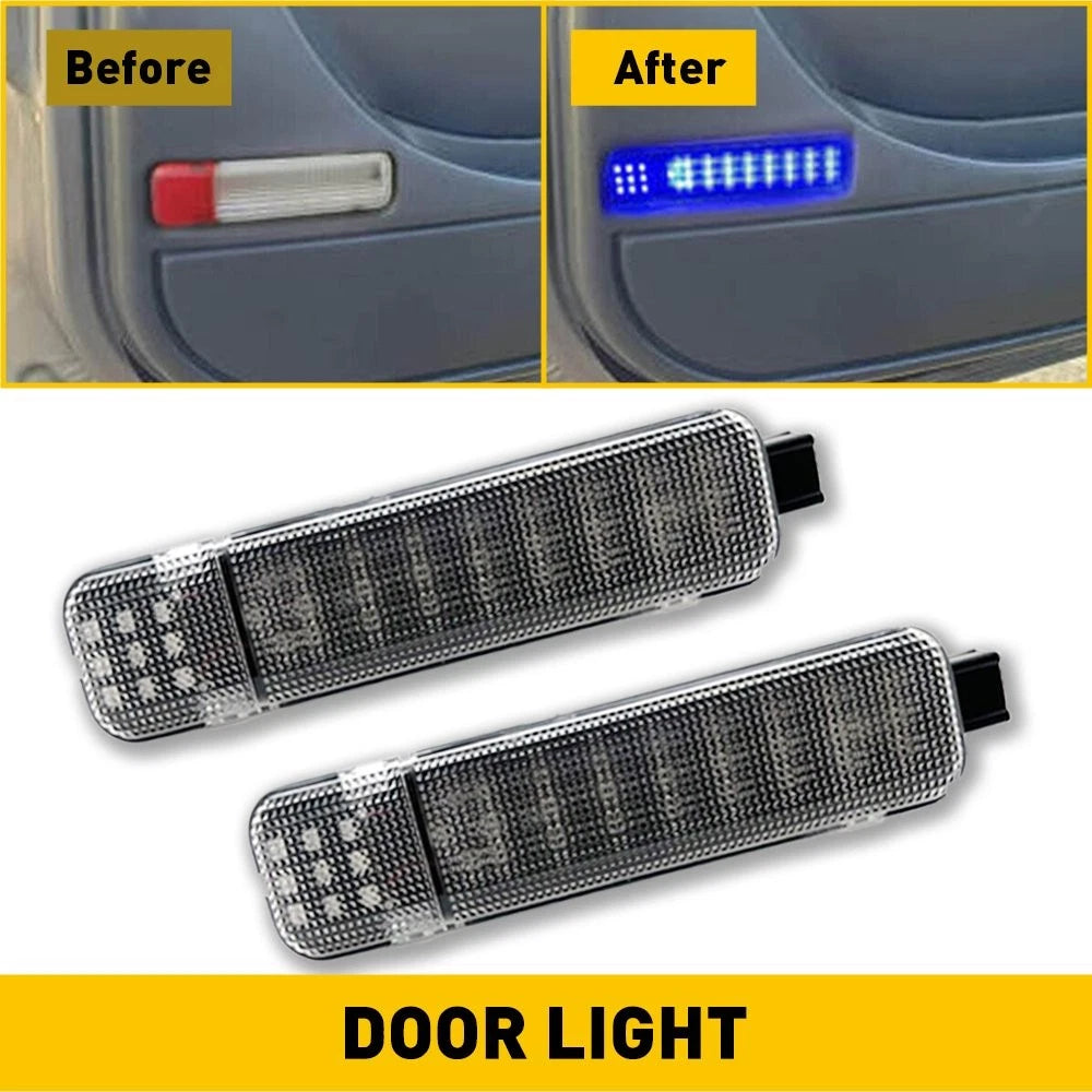 2X Blue LED Door Panel Courtesy Light for Chevrolet GMC Hummer Cadillac