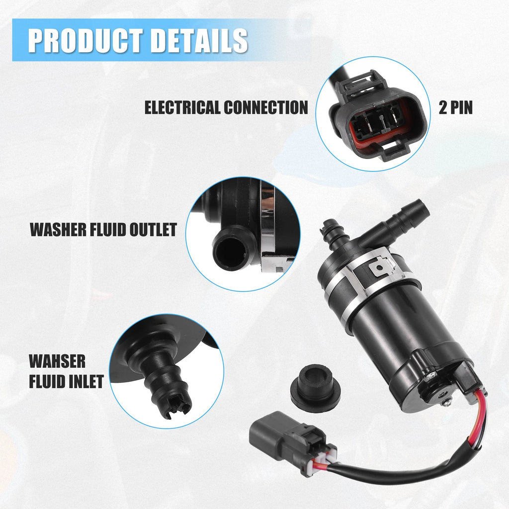 Windshield Washer Motor Pump No. 76806-SNB-S01 for Honda Accord (2008–2015)
