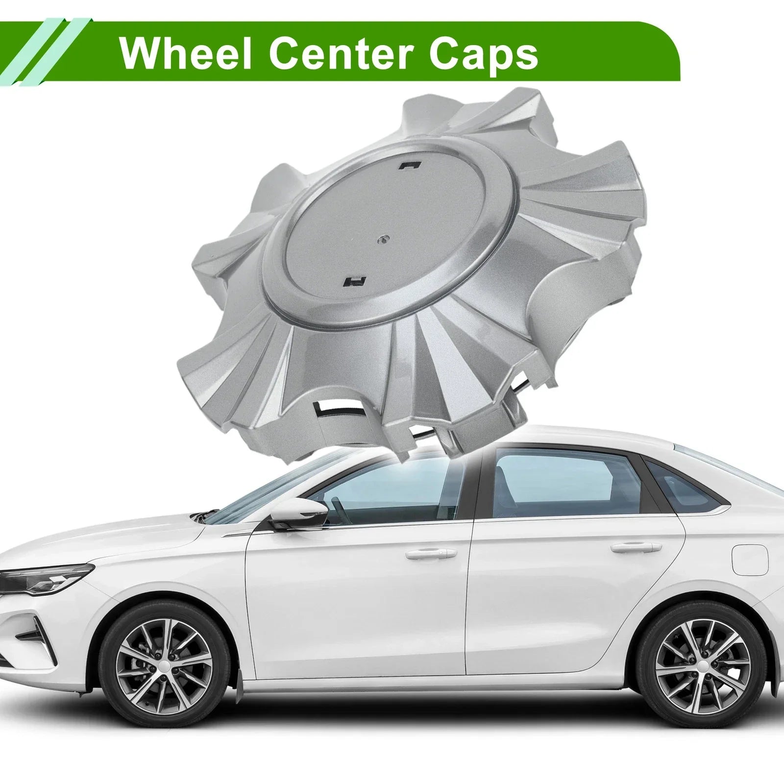 Wheel Center Caps for Lexus LX570 (2013-2015) - Titanium Tone Plastic 1 x Pc