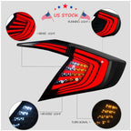 LED Tail Light Brake Lamps for Honda Civic 4DR Sedan (2016–2018)