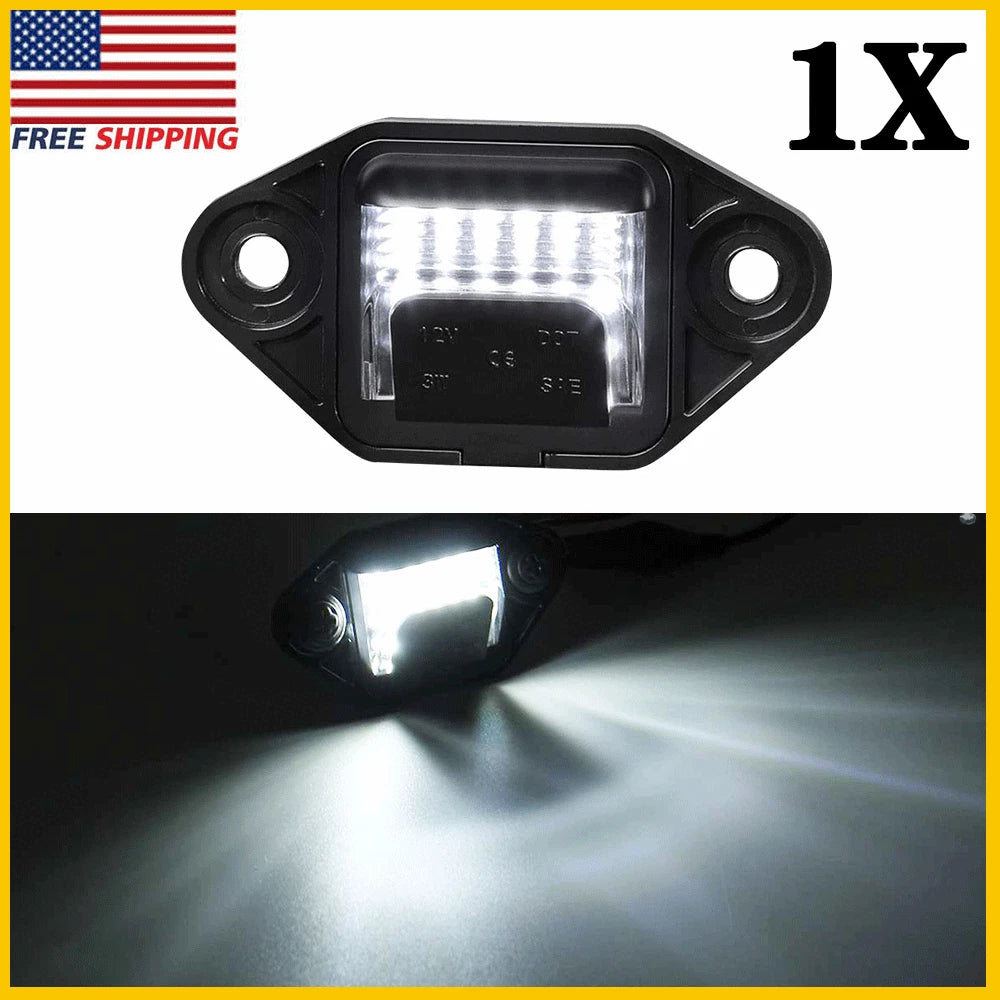 Bright White LED License Plate Light for Ford E150 E250 E350 E450 (1992–2014)