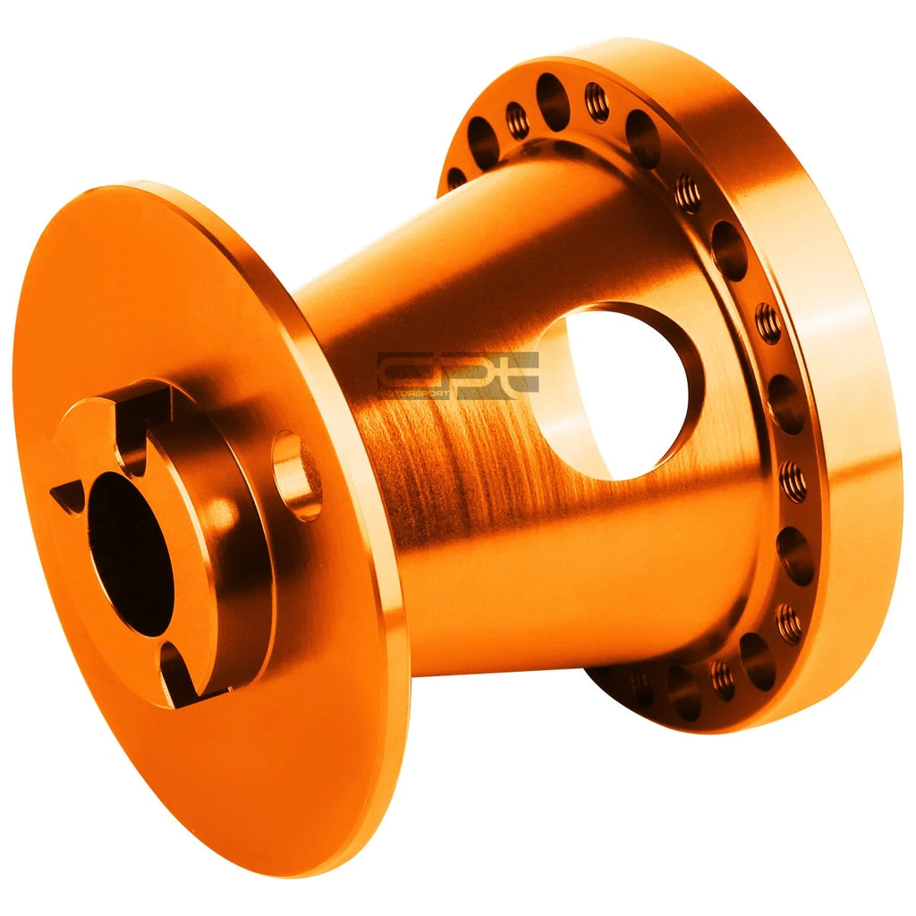 6-Hole Hub Adaptor for Mitsubishi Eclipse/Lancer (1G 2G) - Orange Aluminum