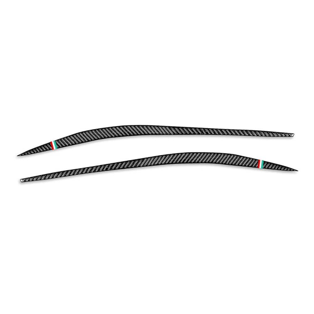 2X Headlight Eyebrows Eyelids Cover Trim for Alfa Romeo Giulia (2015–2024) GZ