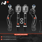 Front Inner & Outer Tie Rod End Kit for Toyota Land Cruiser (1998–2023)
