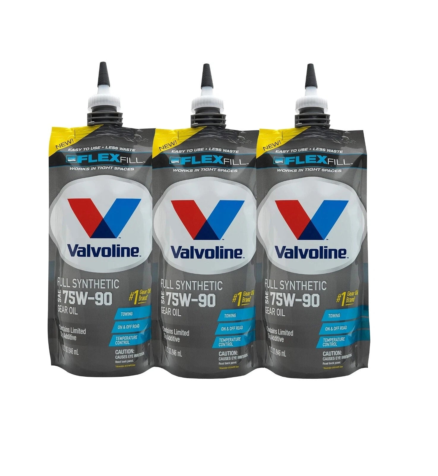 Set of 3 Quarts Valvoline Advanced Full Synthetic 75W-90 Gear Oil