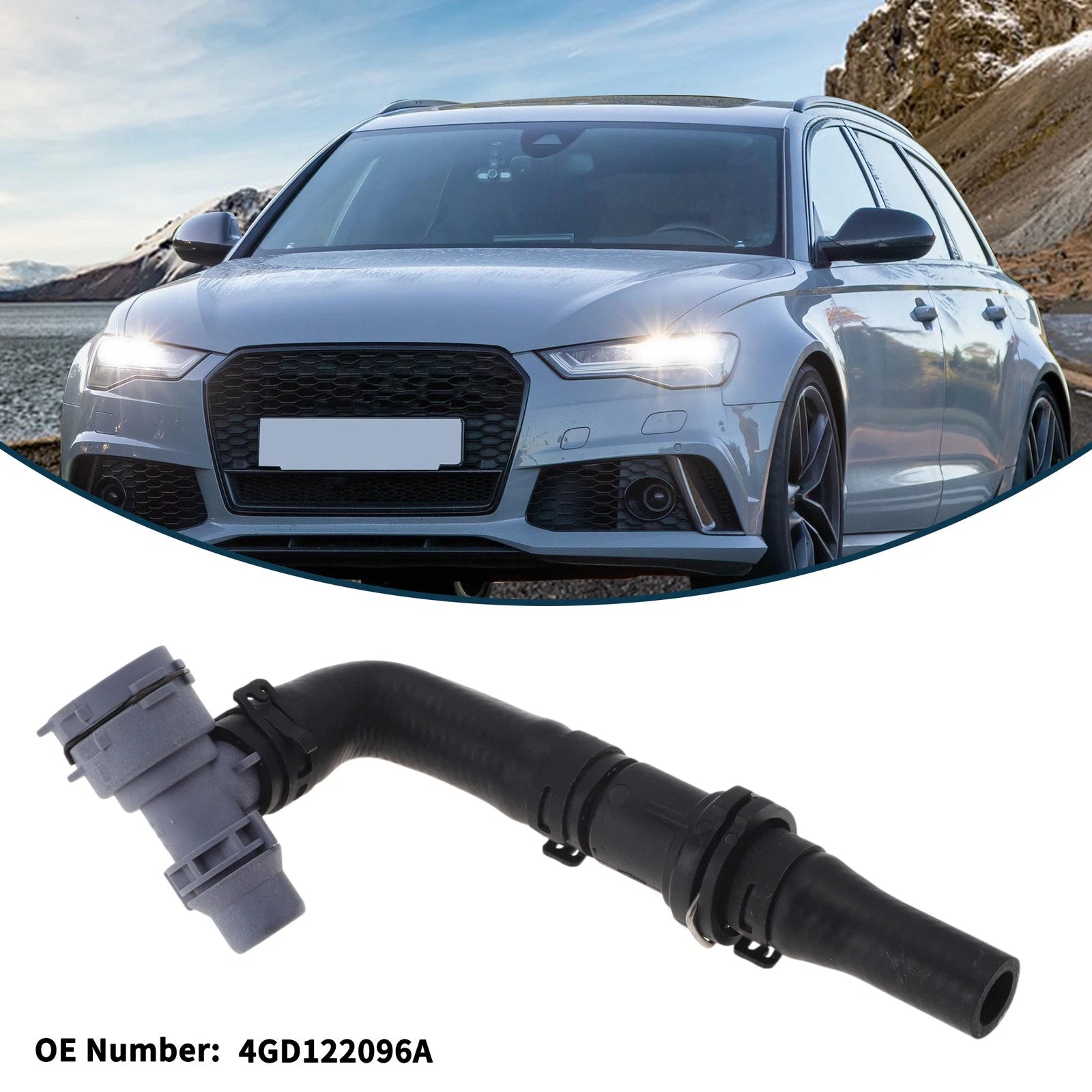Radiator Hose No. 4GD122096A for Audi A6L (2019–2024) Coolant Pipe