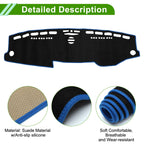 Dashboard Cover Mat for Mercedes E-Class (2010) Sun Protector Black Blue