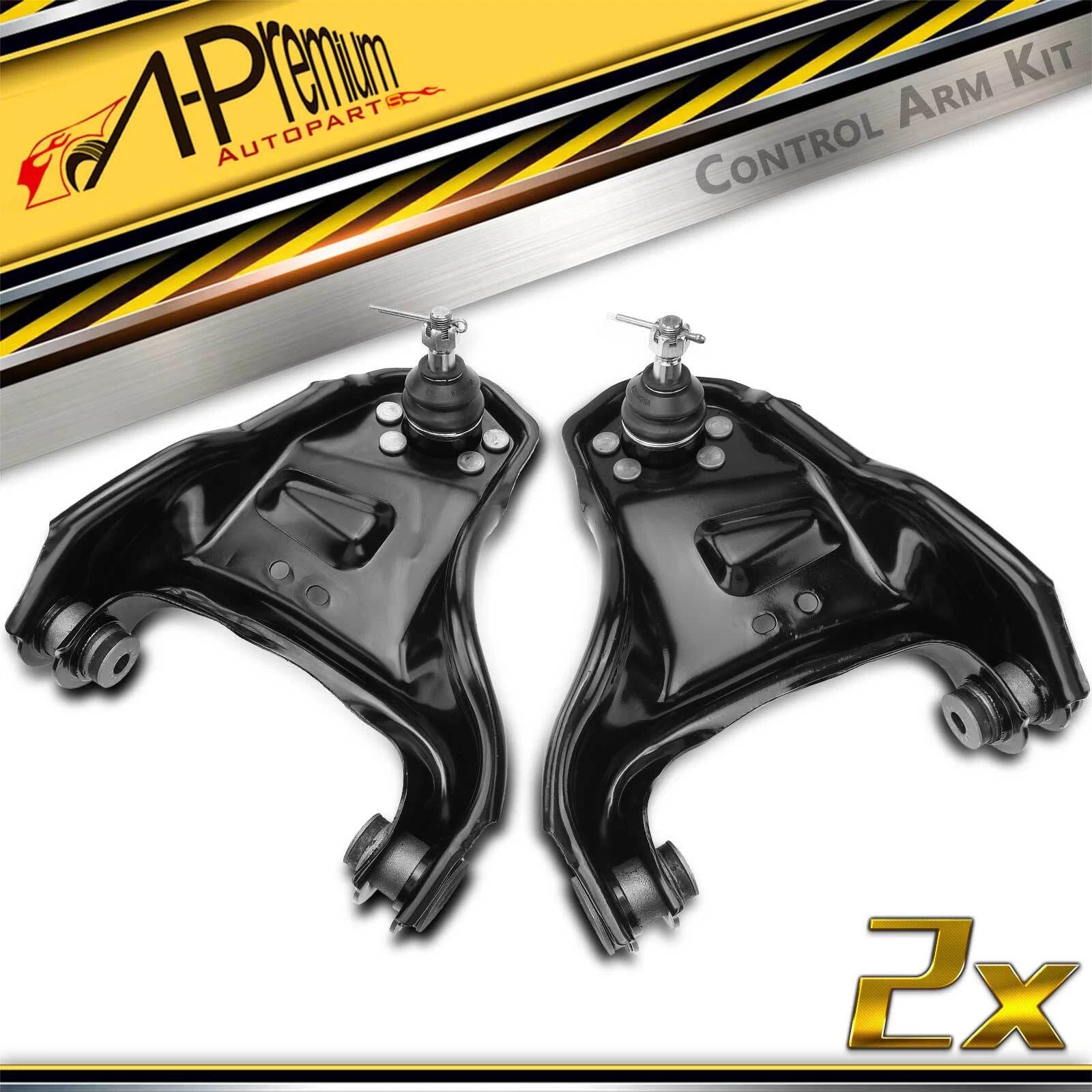 2X Front Upper Control Arms with Ball Joints for Chevy Blazer S10 (1994–2005)