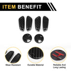 Set of 2 Carbon Fiber Seat Adjustment Knob Covers for Ford F-150 (2015–2024)