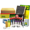 Set of 6 NGK RutheniumHX Spark Plugs & 6 Mann Filters for Audi BKH