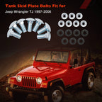 Grade 8 Gas Tank Skid Plate Bolts for Jeep Wrangler TJ LJ (1997–2006)