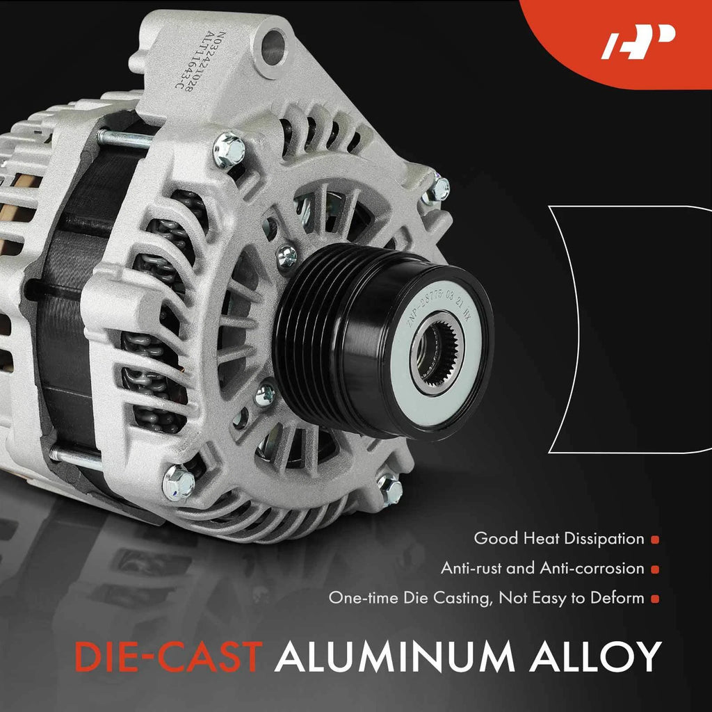 Alternator for Chevrolet Caprice (2011–2017) 6.0L 170A 6-Groove