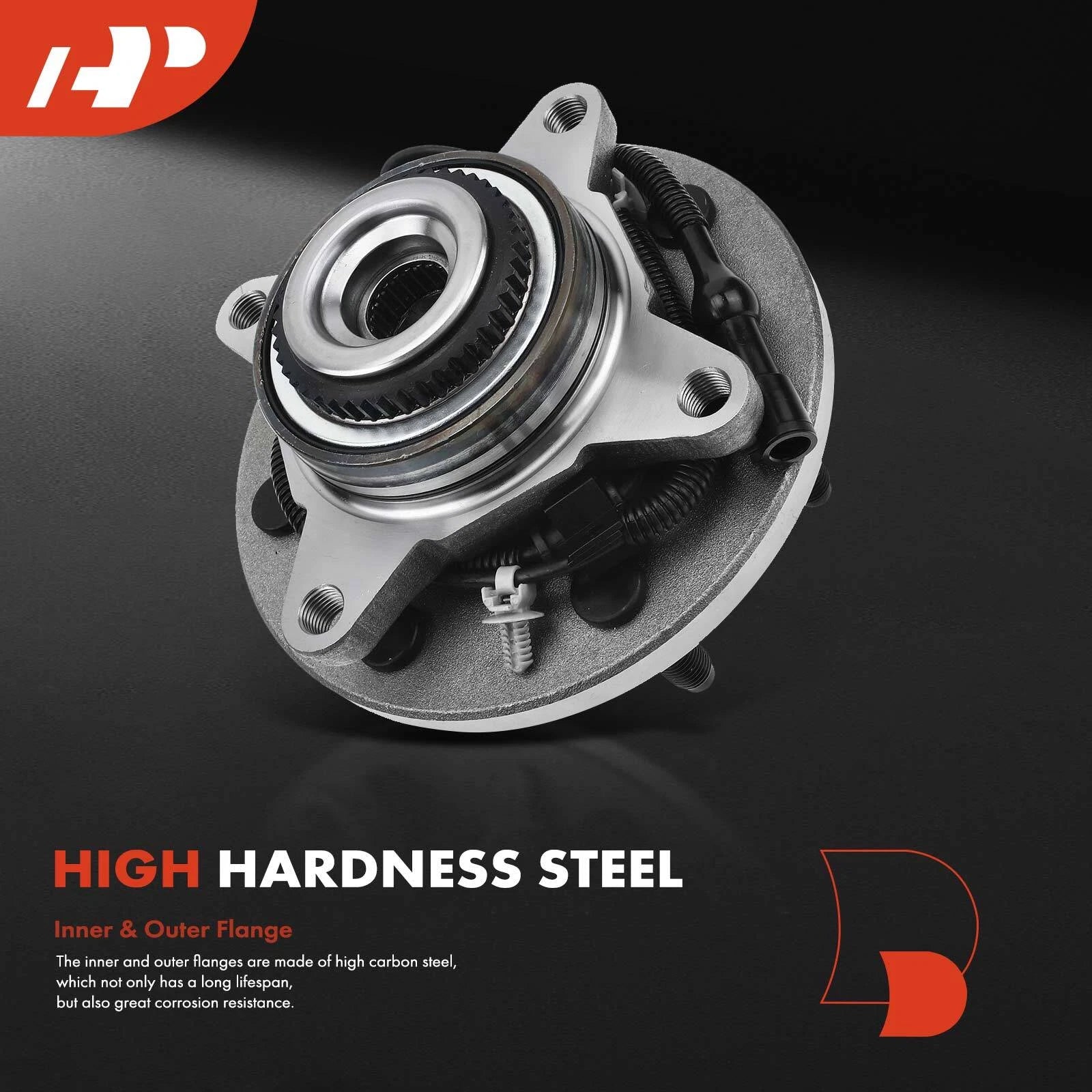 Front Wheel Hub & Bearing Assembly w/ABS for Ford F-150 (2009–2010)