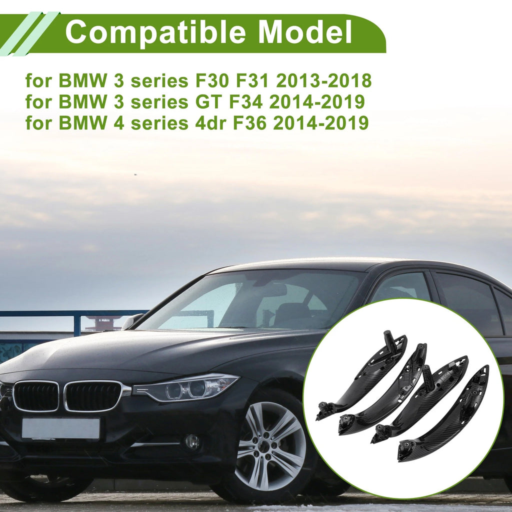 Door Panel Handle Pull Trim Cover for BMW 3 Series F30 F31 (2013–2018) No. 51417279312