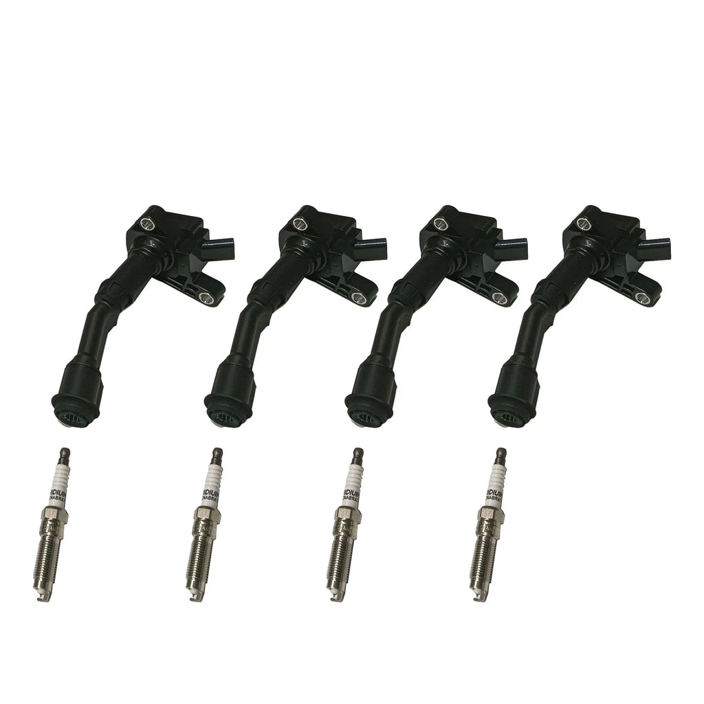 Set of 4 Ignition Coils & Spark Plugs for Ford Escape (2017-2019)