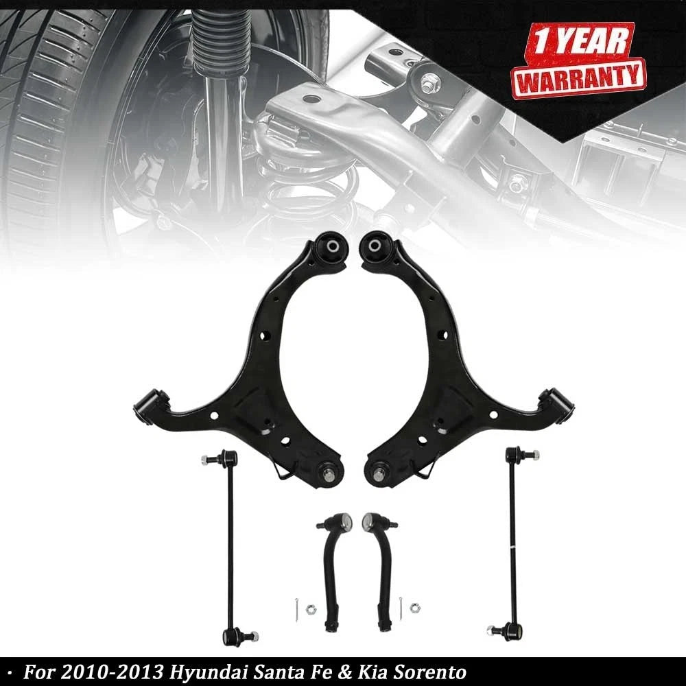 Set of 4 Front Lower Control Arms for Kia Hyundai (2010–2013)