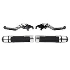 Silver Extendable Brake Clutch Levers Grip Set for Honda ADV150 (2019-2020)