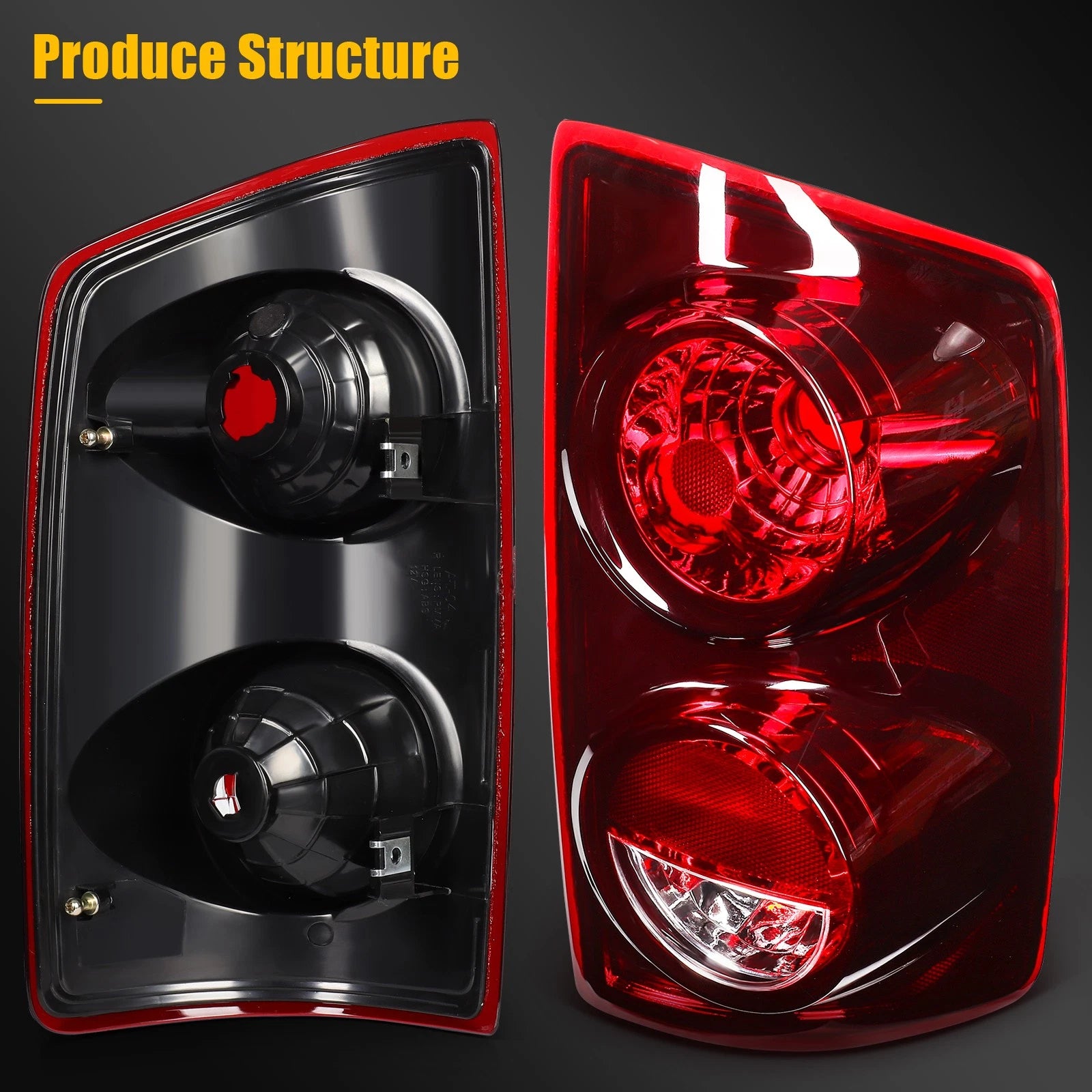 2X Rear Tail Light for Dodge Ram 1500 2500 3500 (2007–2009)