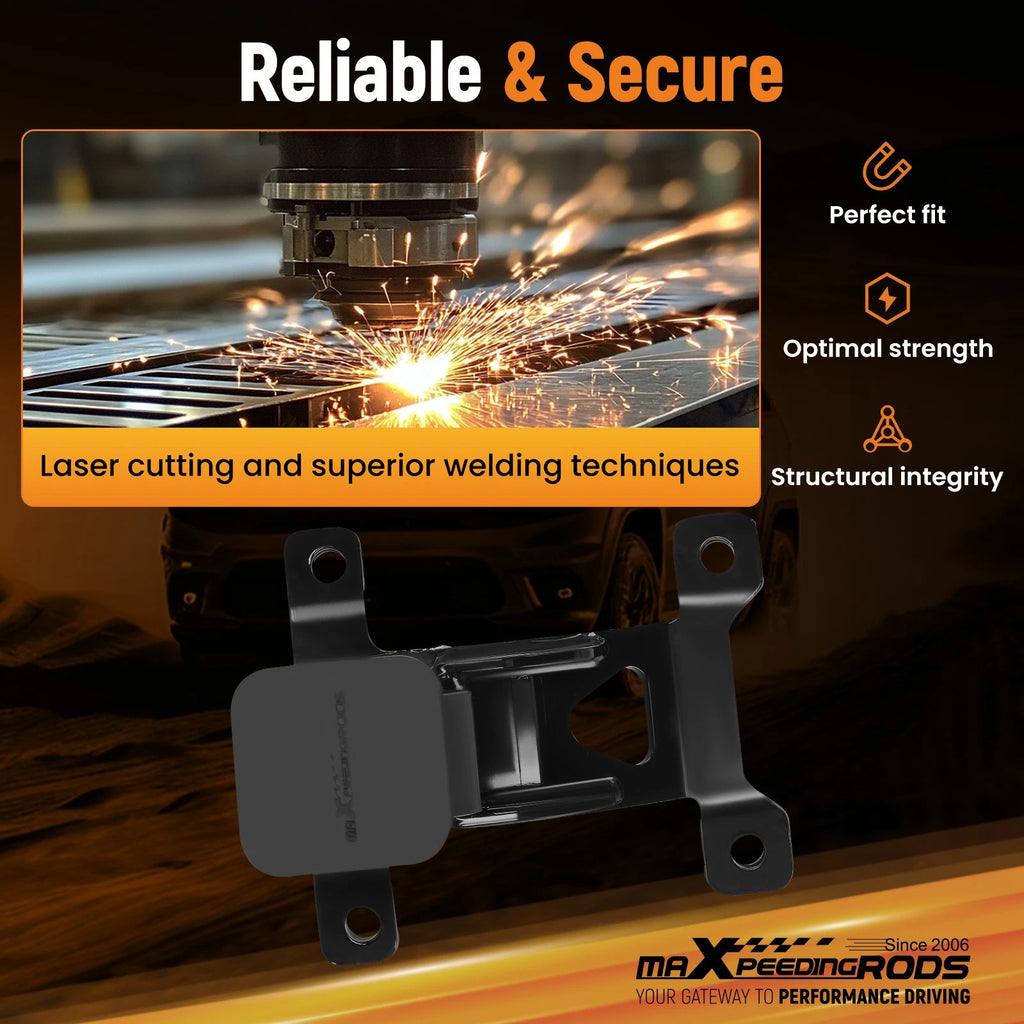 2" Trailer Hitch Receiver for Polaris RZR PRO XP / 4 (2020–2026) Bolt-On Black
