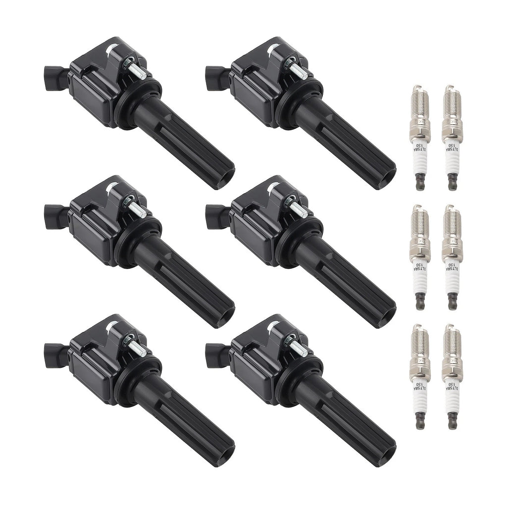 6X Ignition Coil & Spark Plug Pack for Chevrolet Trailblazer 4.2L L6 (2006–2009)