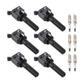 6X Ignition Coil & Spark Plug Pack for Chevrolet Trailblazer 4.2L L6 (2006–2009)