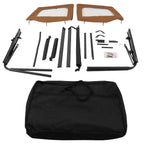 Tan Front Upper Half Doors with Tinted Windows for Wrangler YJ (1987–1995)