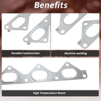 2X Exhaust Manifold Header Gasket for Hyundai Santa Fe (2003–2006) No. 2852139800