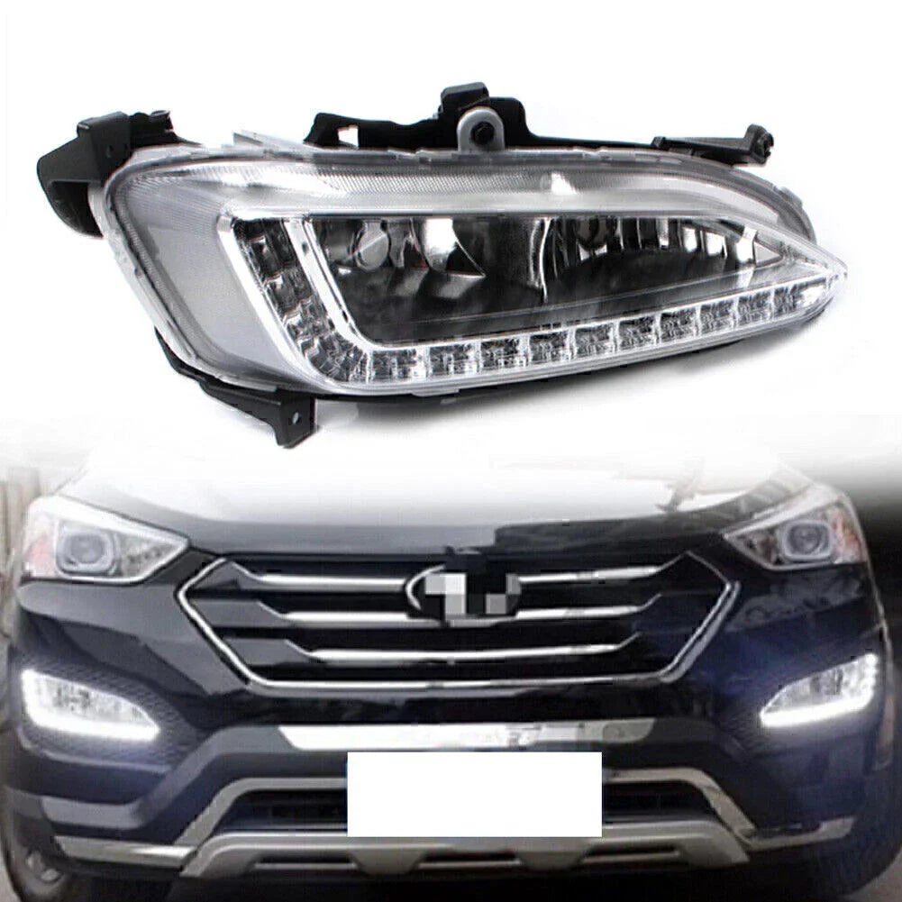 LED DRL Daytime Running Light Fog Lamp for Hyundai IX45 Santa Fe (2013-2015)