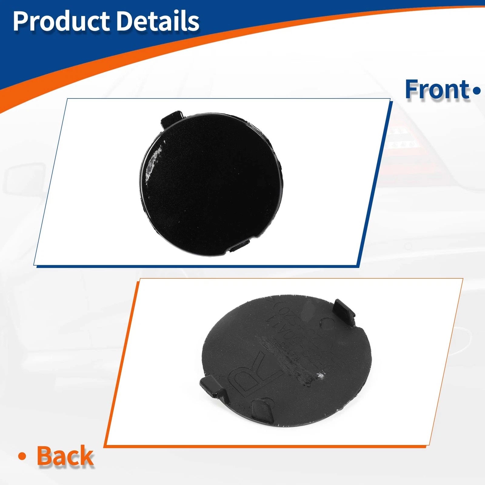 Tow Hook Cover for Mazda CX-3 (2016–2021) No.D10J50A11A Night Black