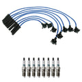 NGK 8mm Wire Set & Denso Iridium Spark Plug Kit for B2300 Mustang Ranger (1994–1997)