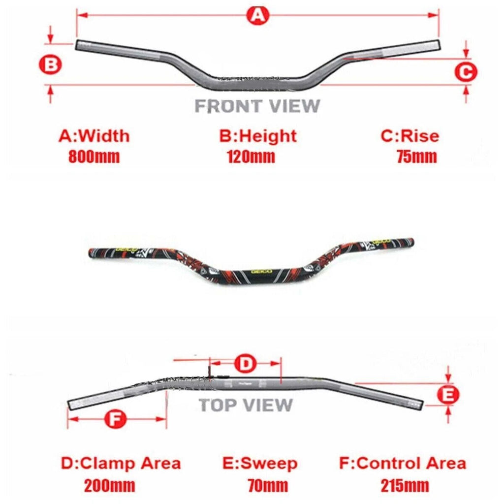 1 1/8" Handlebar for Dirt Pit Bike Motorcycle ATV MX (28MM)