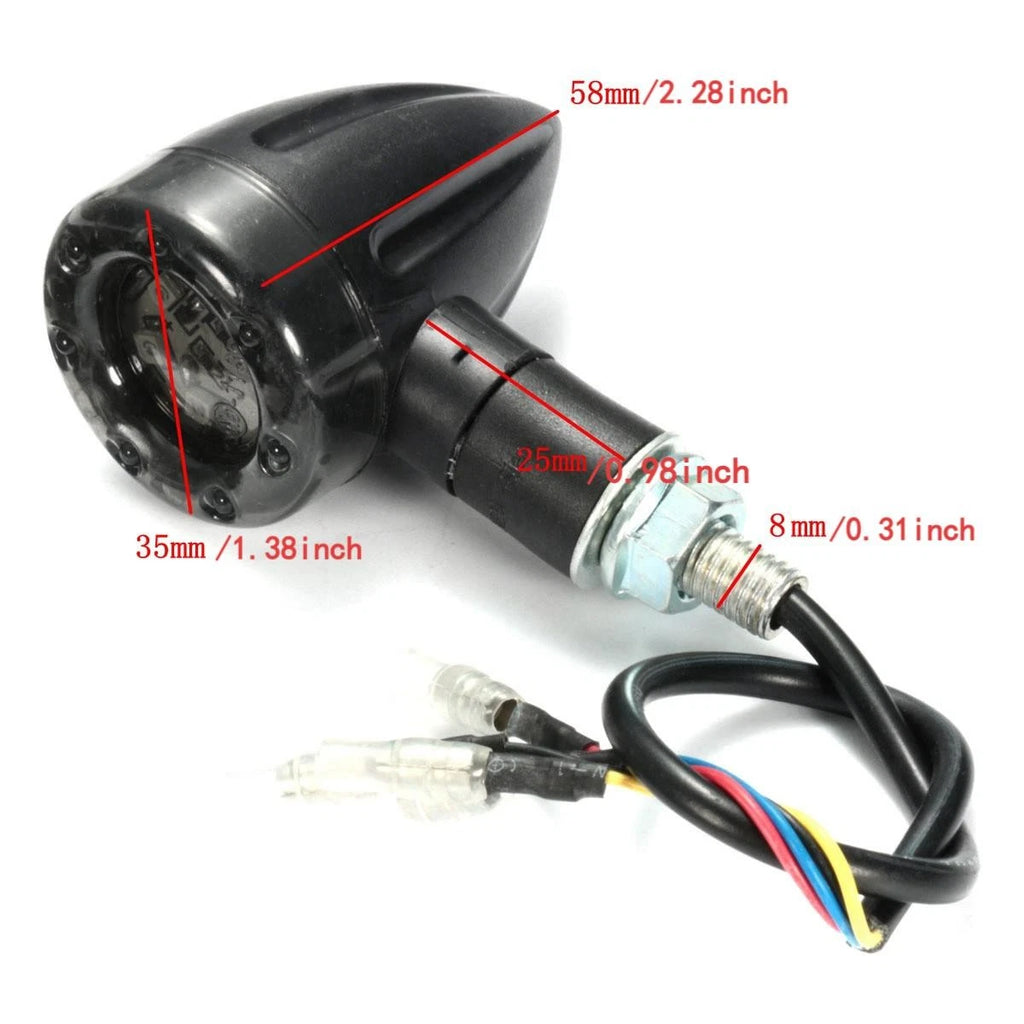 Set of 4 Motorcycle LED Turn Signal Blinker Lights