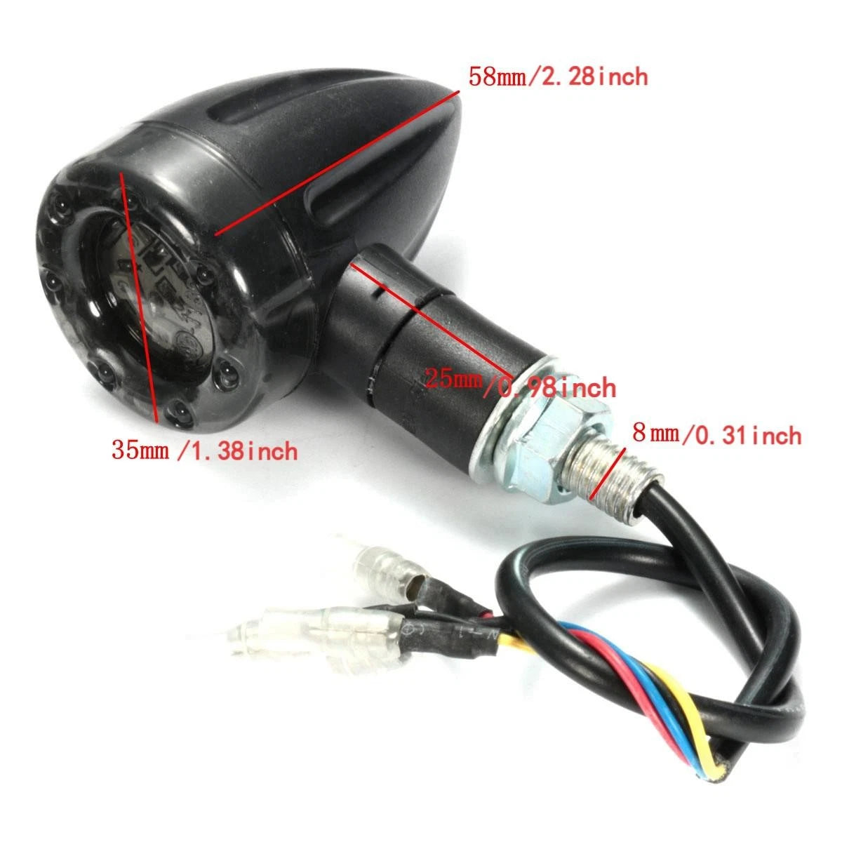 Set of 4 Motorcycle LED Turn Signal Blinker Lights