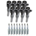 NGK Ignition Coils & Laser Platinum Spark Plugs Kit for Ford Lincoln Mercury
