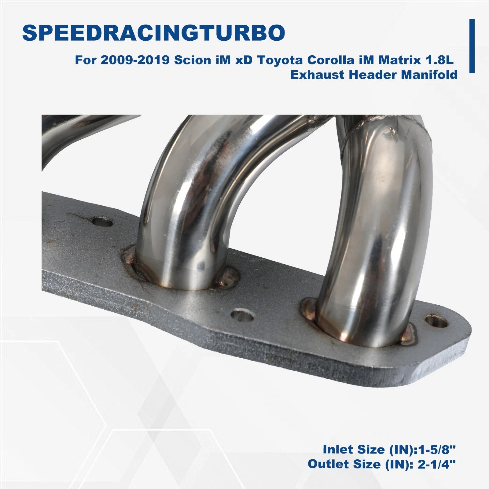 4-1 Exhaust Header Manifold for Scion IM XD Toyota Corolla Matrix (2009–2019)