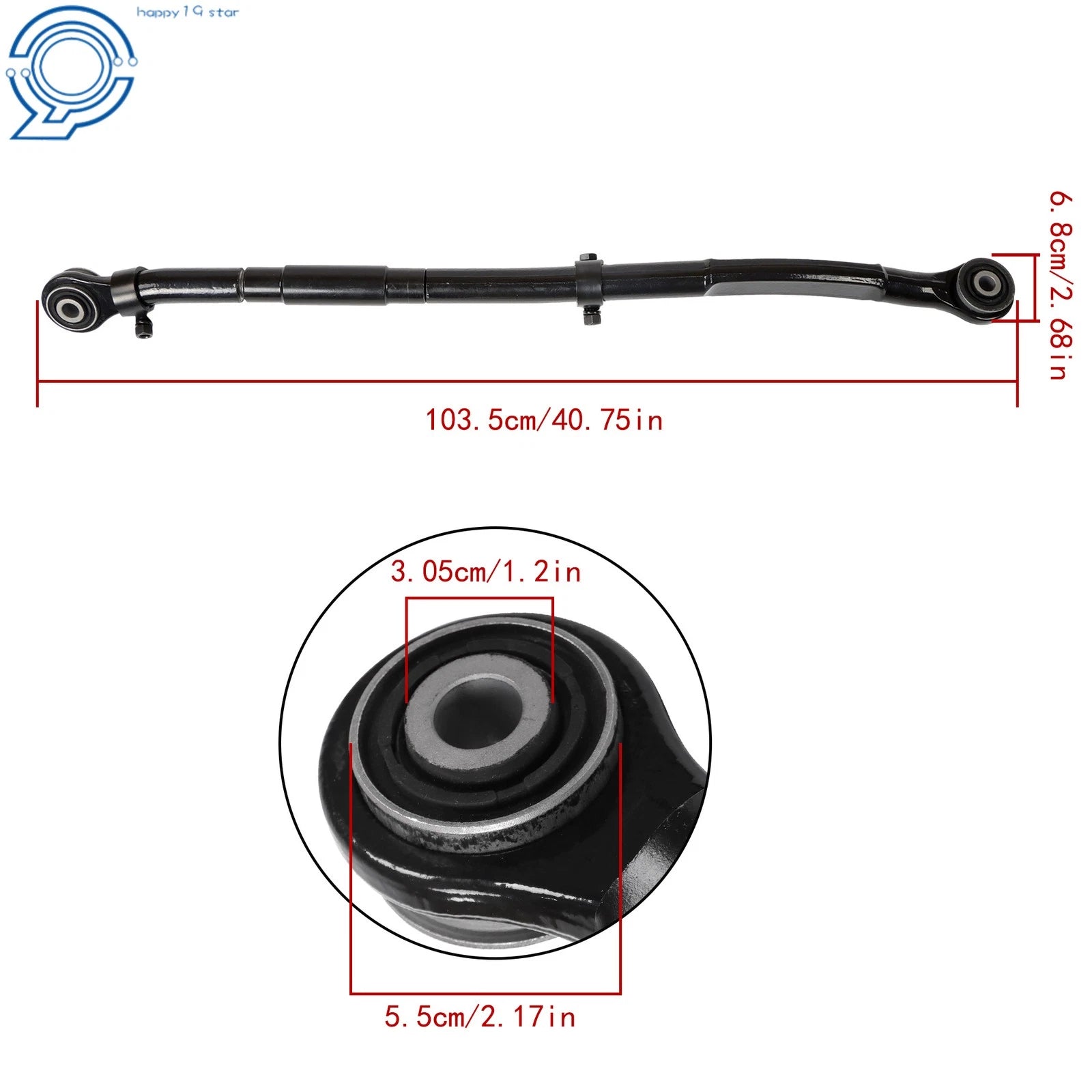 Forged Front Adjustable Track Bar for Ram 2500 4WD (2014-2024)