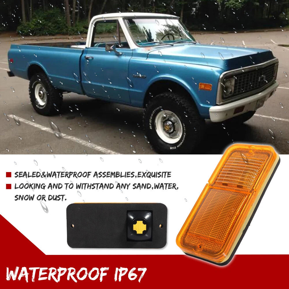 Set of 4 OE-Style Side Marker Lights for Chevrolet GMC C/K Pickup Trucks