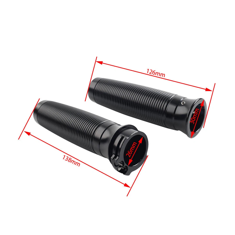 1 Pair of Black 1" Hand Grips for Harley Sportster