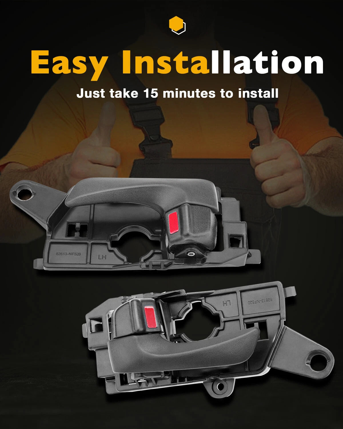 Front Left Interior Door Handle for Hyundai Sonata (2008-2010)