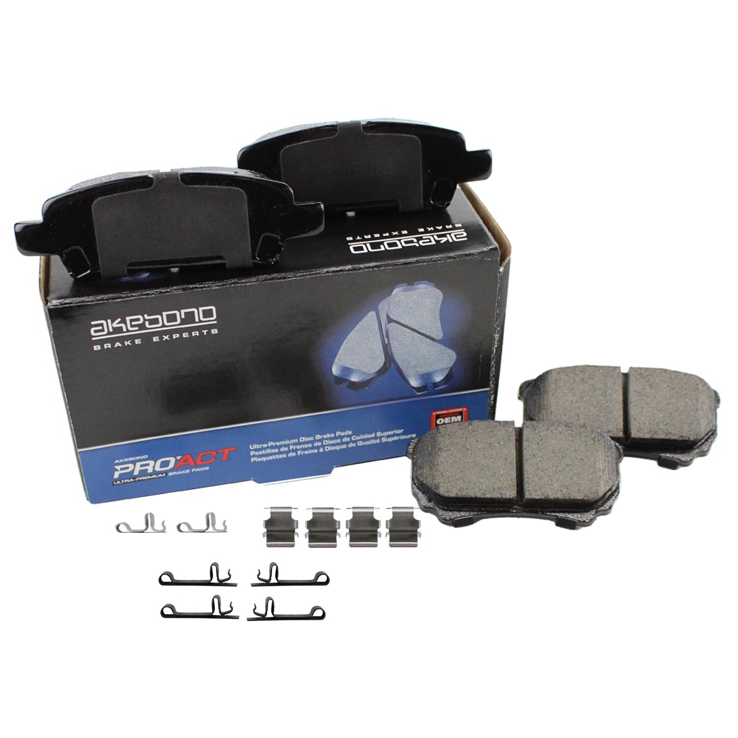 Akebono ProACT Rear Ceramic Disc Brake Pads for Chrysler Dodge Jeep Mitsubishi