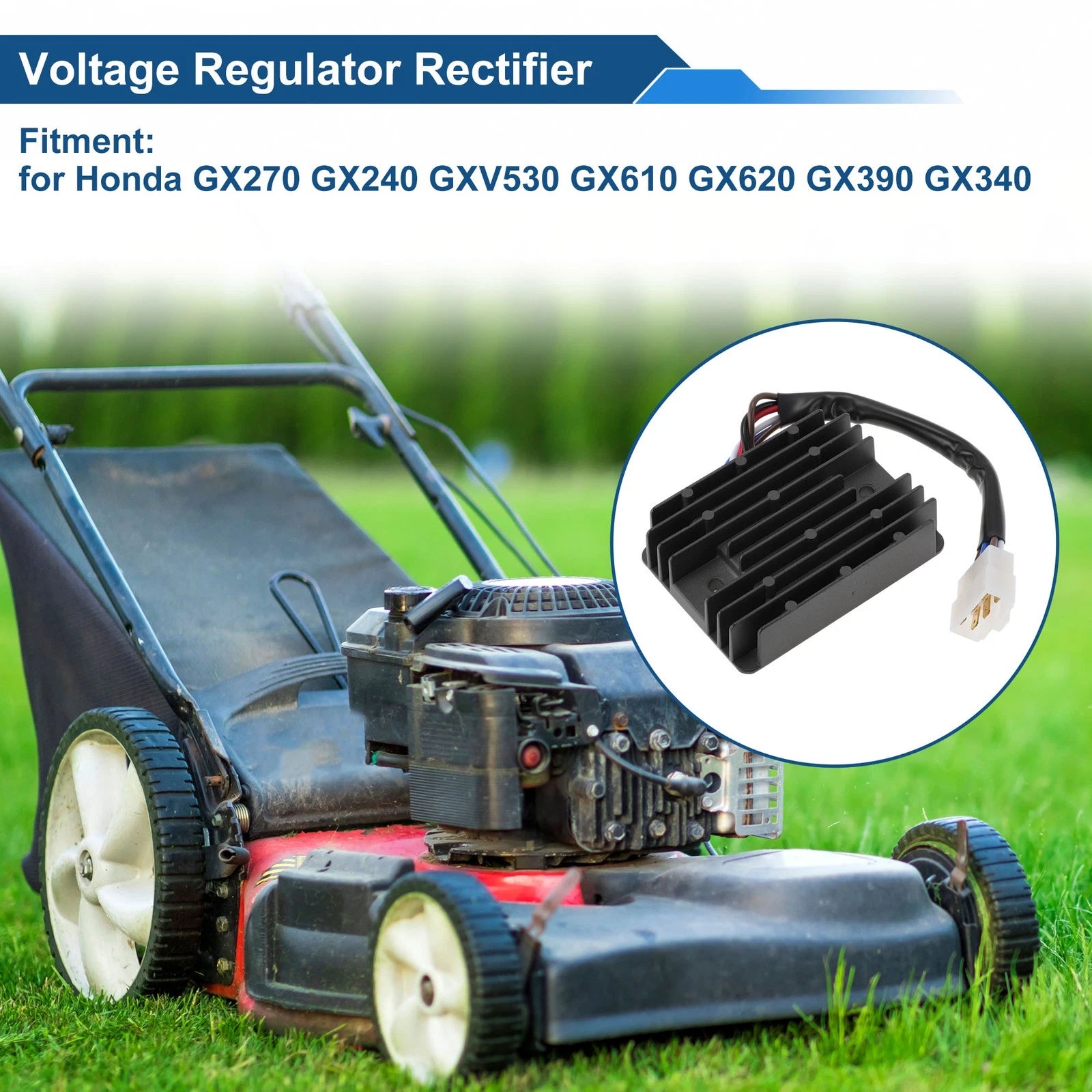 Voltage Regulator Rectifier 31620ZG5013 for Honda GX270 GX240 GXV530 GX610 (2000–2023)