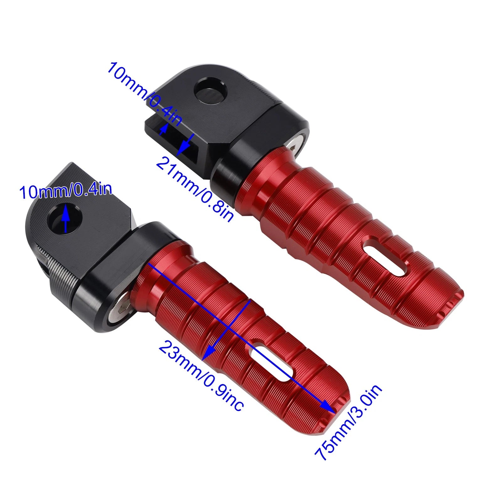 Front Footrests Foot Pegs for Kawasaki ZX-4R ZX-4RR Ninja 400 (2024–2025, 2018–2024)