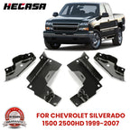 Set of 4 Bumper Brackets for Chevrolet Silverado 1500 2500HD (1999–2007)