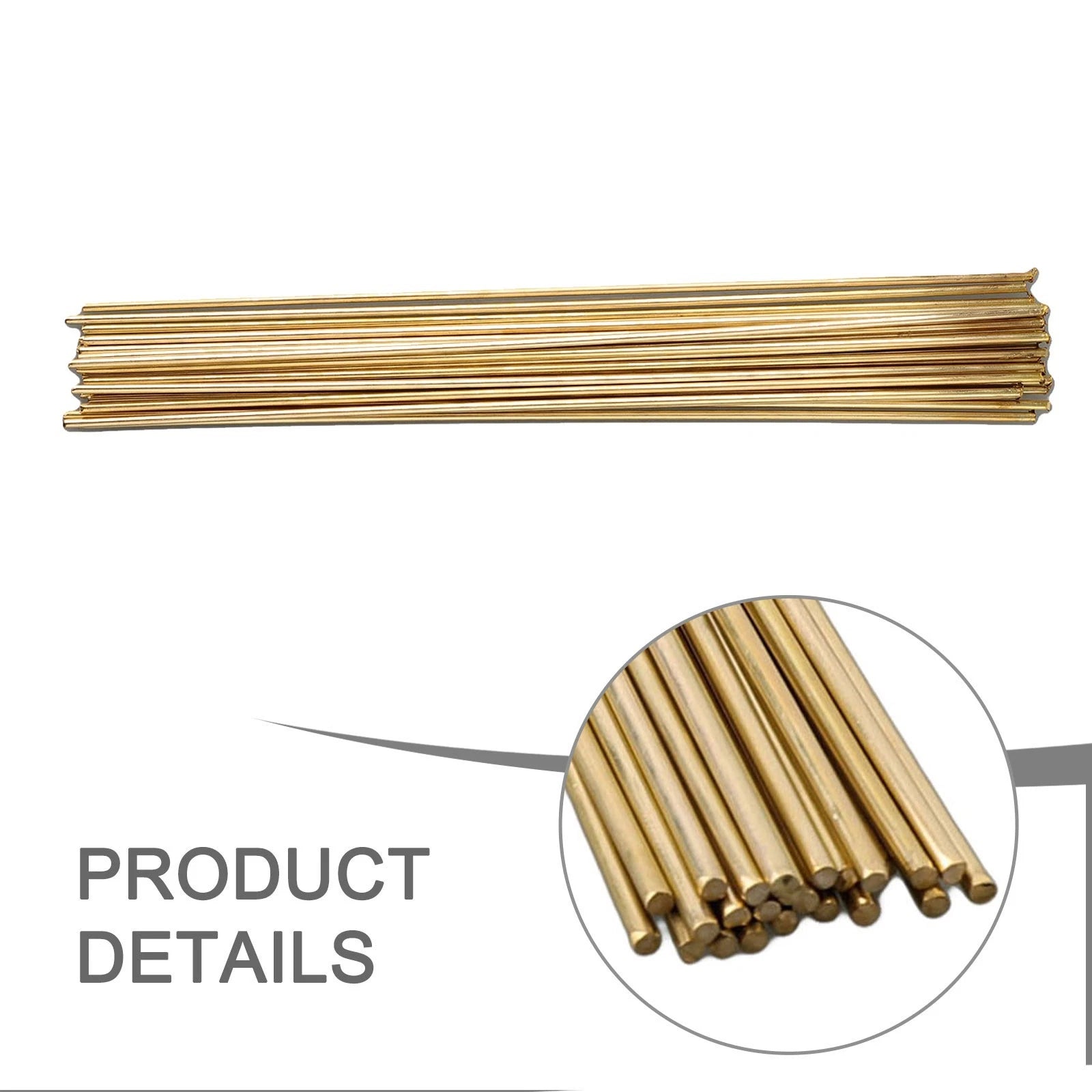Pack of 25 Brass Soldering Wire with Tin and Silicon