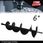 6" Earth Auger Drill Bits for Gas Powered Post Hole Digger (Gas)