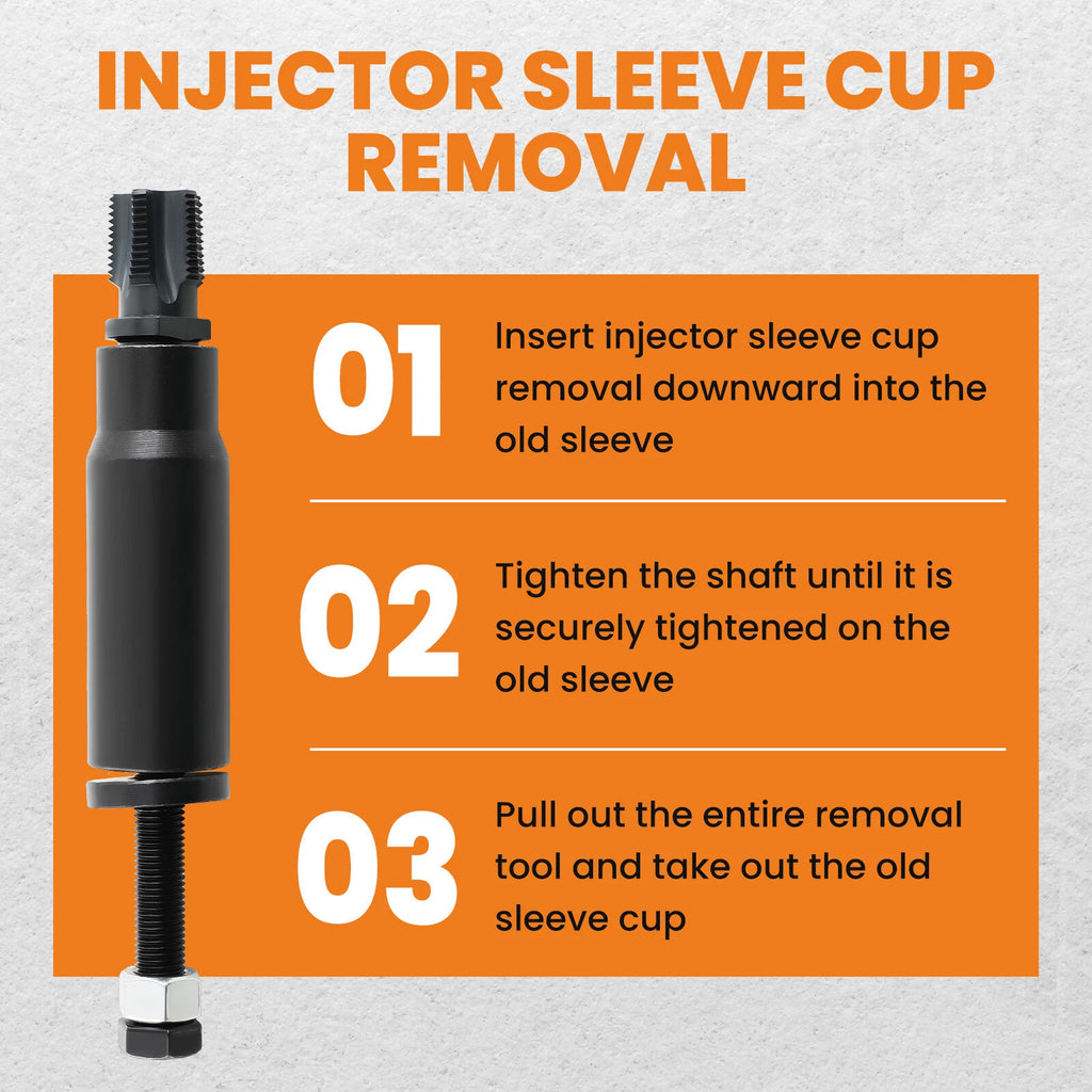 Injector Sleeve Cup Remover Tool for Cat 3126B C7 C9 (1997–2010)