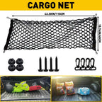 Set of 2 Rear Envelope Trunk Style Cargo Nets for Chevy Silverado GMC Sierra (2013–202)