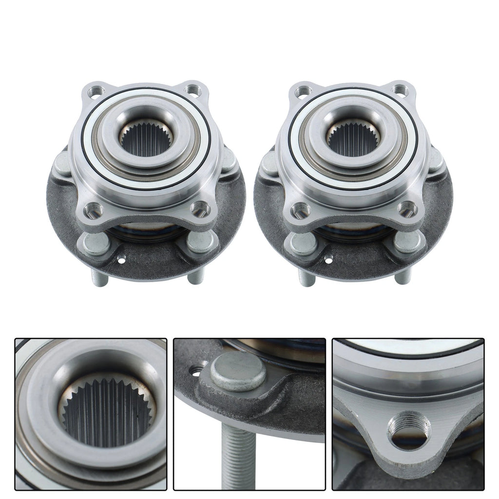 Pair Rear Wheel Hub Bearings for Hyundai Santa Fe (2007–2018)